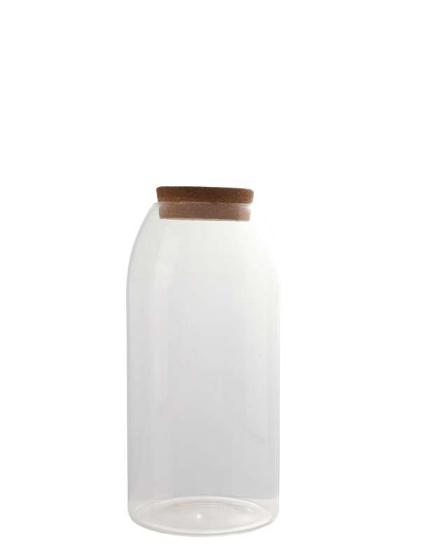 O'lala Glass Storage Jar with Cork Lid