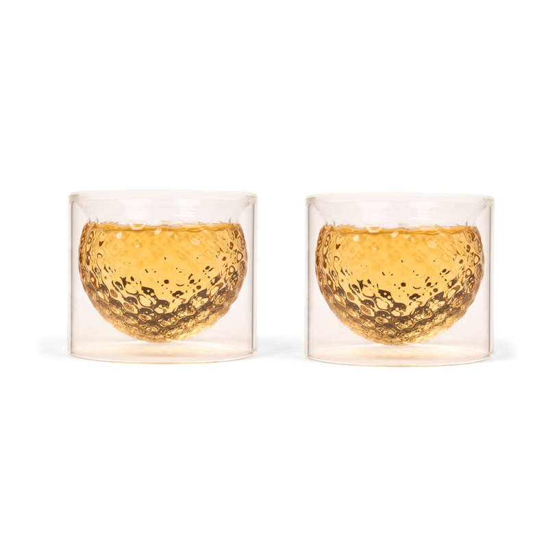 Kikkerland Golf Ball Glasses - Set of 2