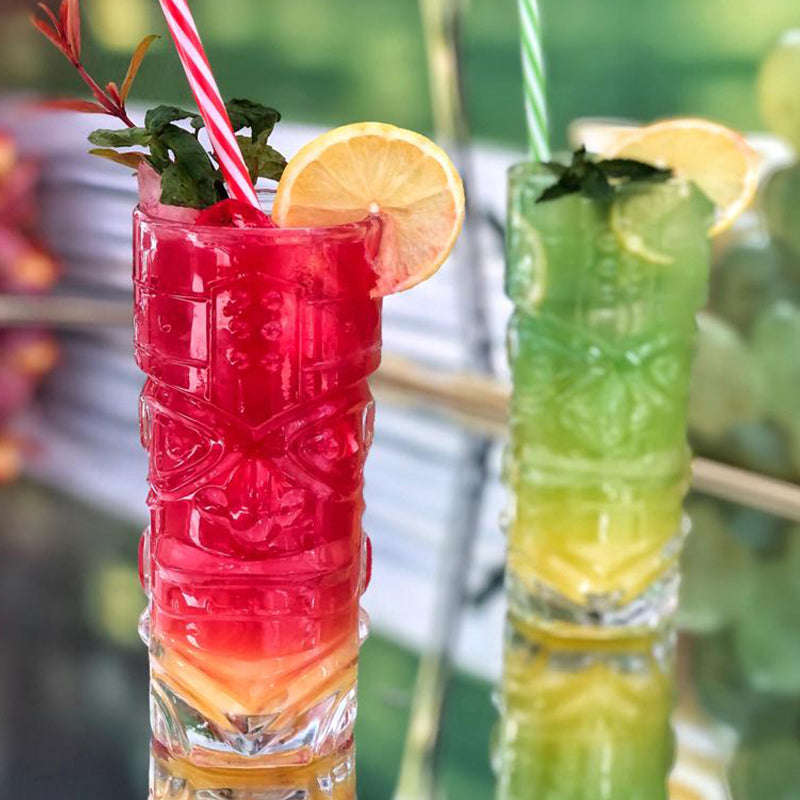 Tiki Cocktail Glasses 380ml - Set of 6