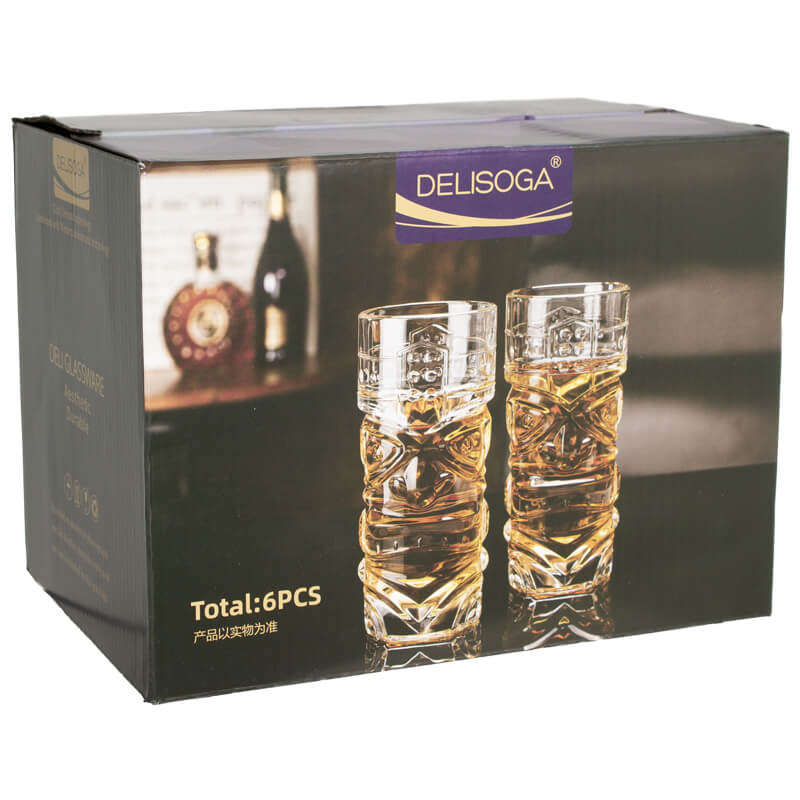 Tiki Cocktail Glasses 380ml - Set of 6