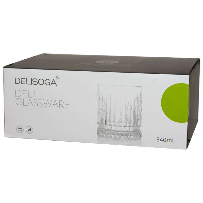 Deli Kelbo Whisky Glasses 340ml - Set of 6