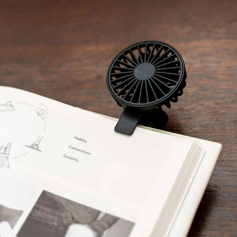 Kikkerland Rechargeable Book Fan