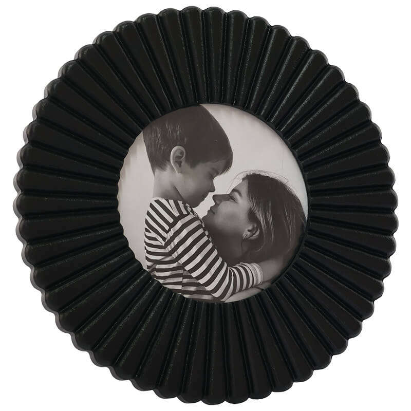 Facet Picture Frame 23cm - Black