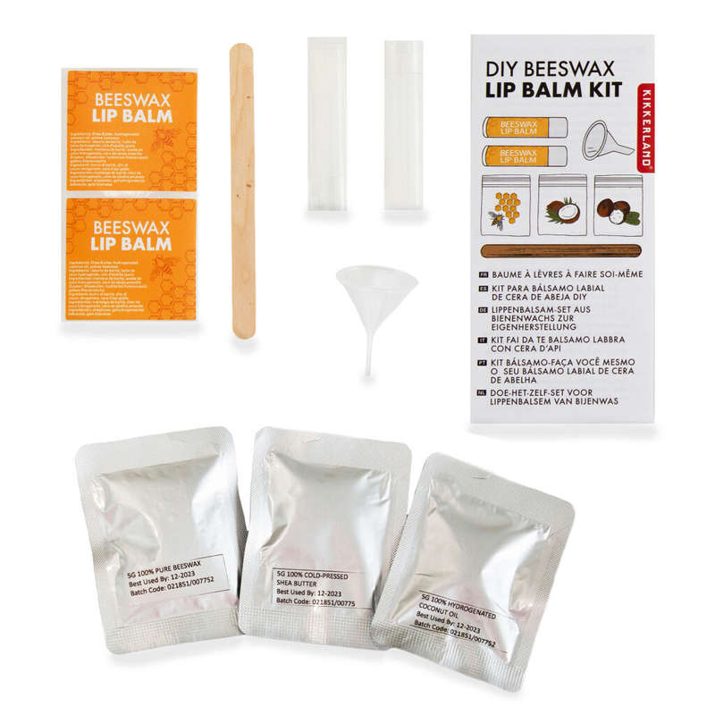 Kikkerland DIY Beeswax Lip Balm Kit