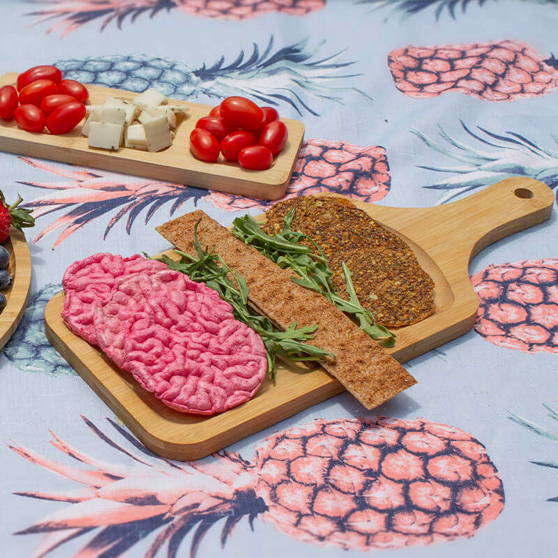 Bamboo Handle Serving Tray