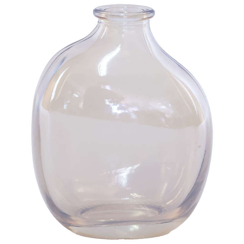 Organic Glass Posy Vase - Amber