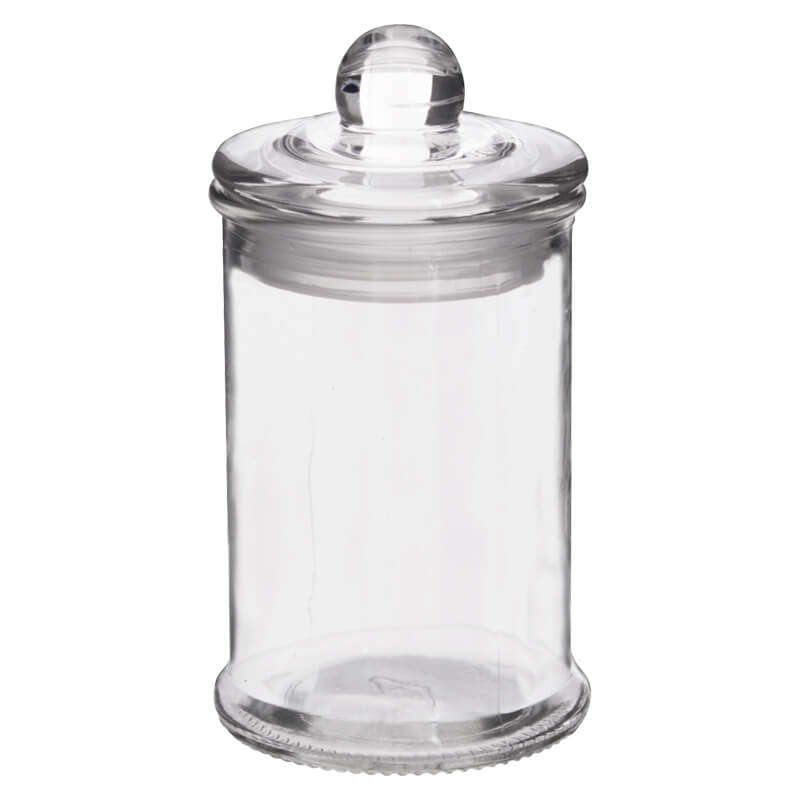 Neptune Glass Small Jar with Lid - Pack of 2