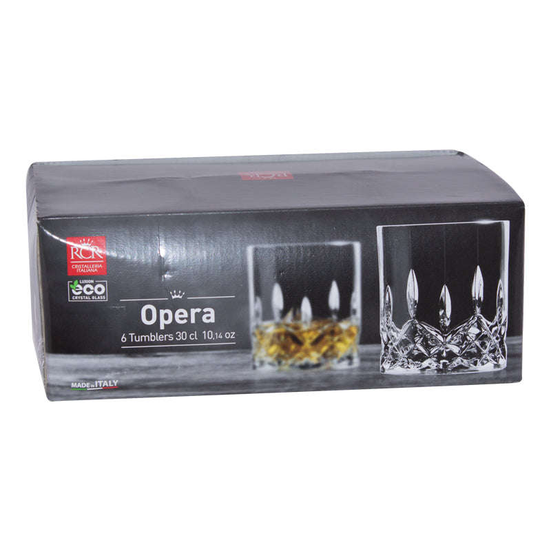 Luxion Crystal Opera Executive Whisky Glasses 300ml - Set of 6