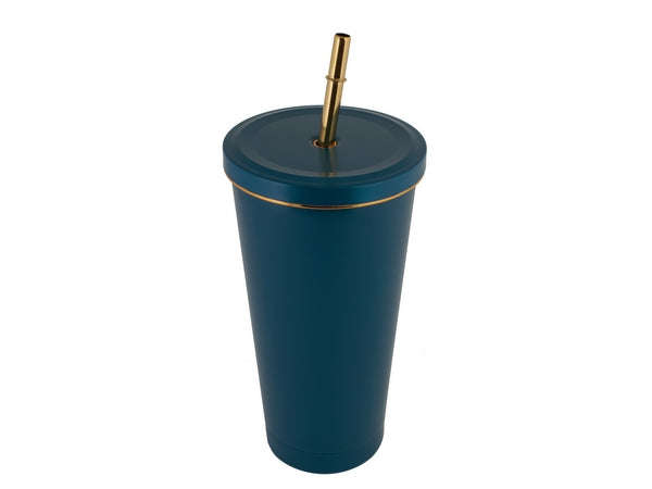 Opal Stainless Steel Tumbler with Straw - 500ml