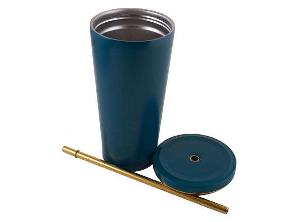 Opal Stainless Steel Tumbler with Straw - 500ml