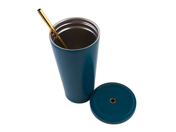 Opal Stainless Steel Tumbler with Straw - 500ml