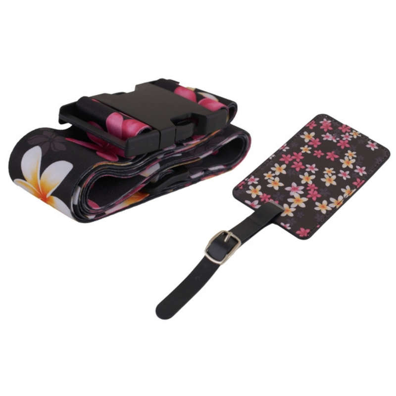 Floral Luggage Strap & Tag