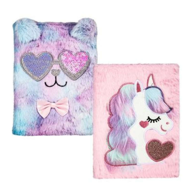 Novelty Plush Furry A5 Notebook