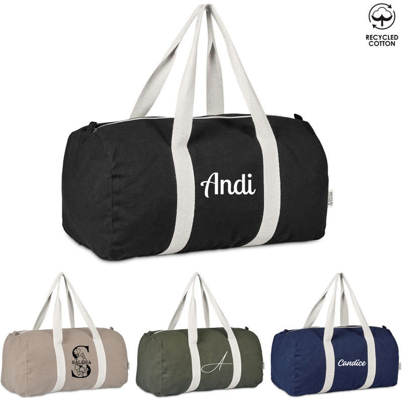 Okiyo Supotsu Recycled Cotton Canvas Sports Duffel Bag - 320gsm