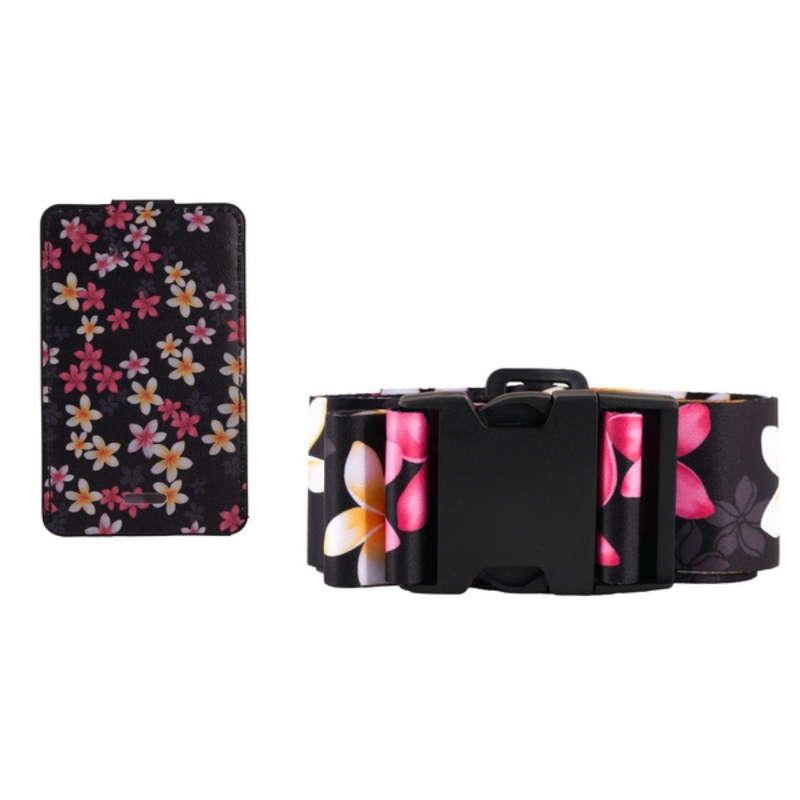 Floral Luggage Strap & Tag