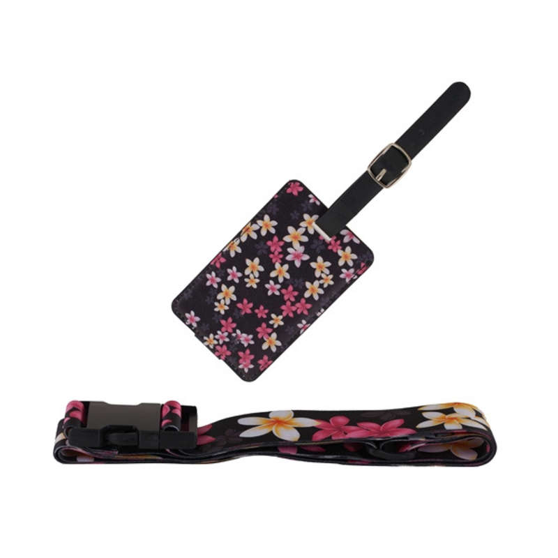 Floral Luggage Strap & Tag