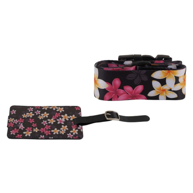 Floral Luggage Strap & Tag