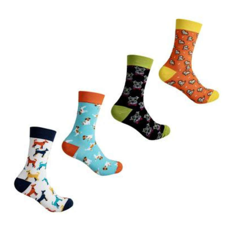 Funky Unisex Socks - Dog Design