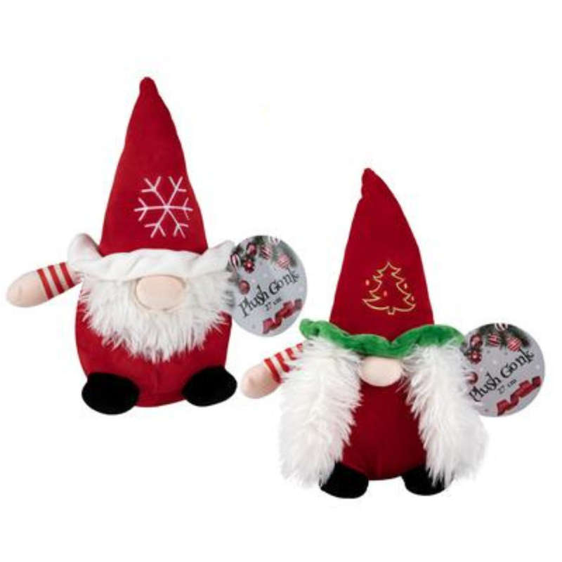 Xmas Large Plush Gnome - 27cm