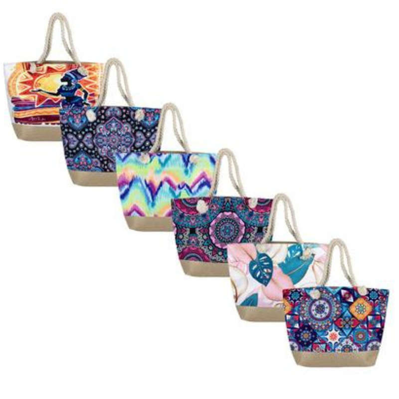 Beach Bag with Rope Handles