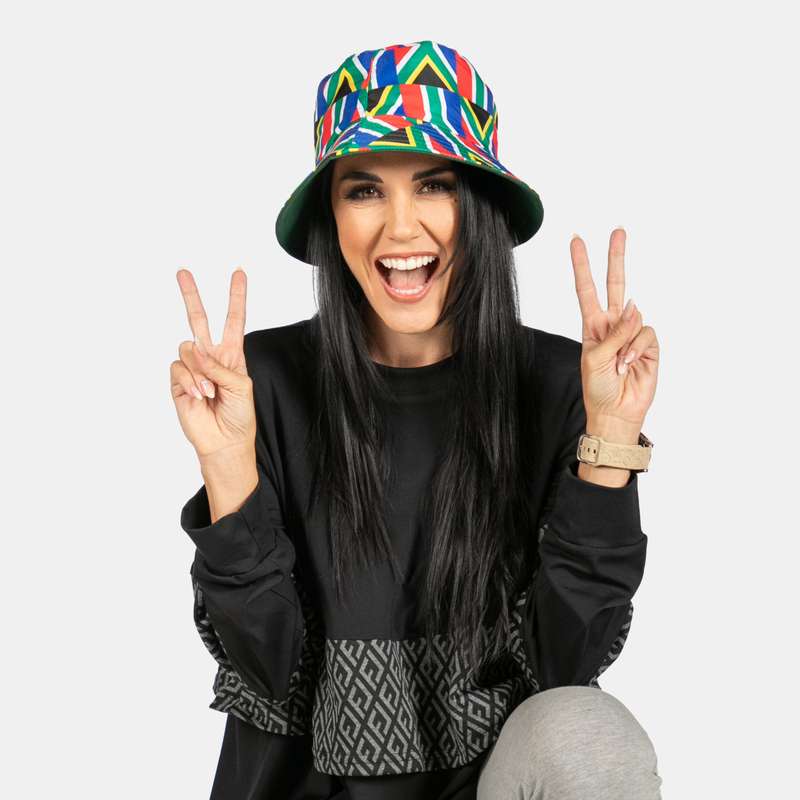 Reversible SA Flag Bucket Hat