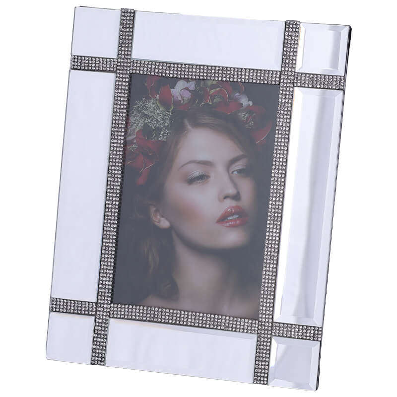 Glam Mirror Photo Frame - Silver