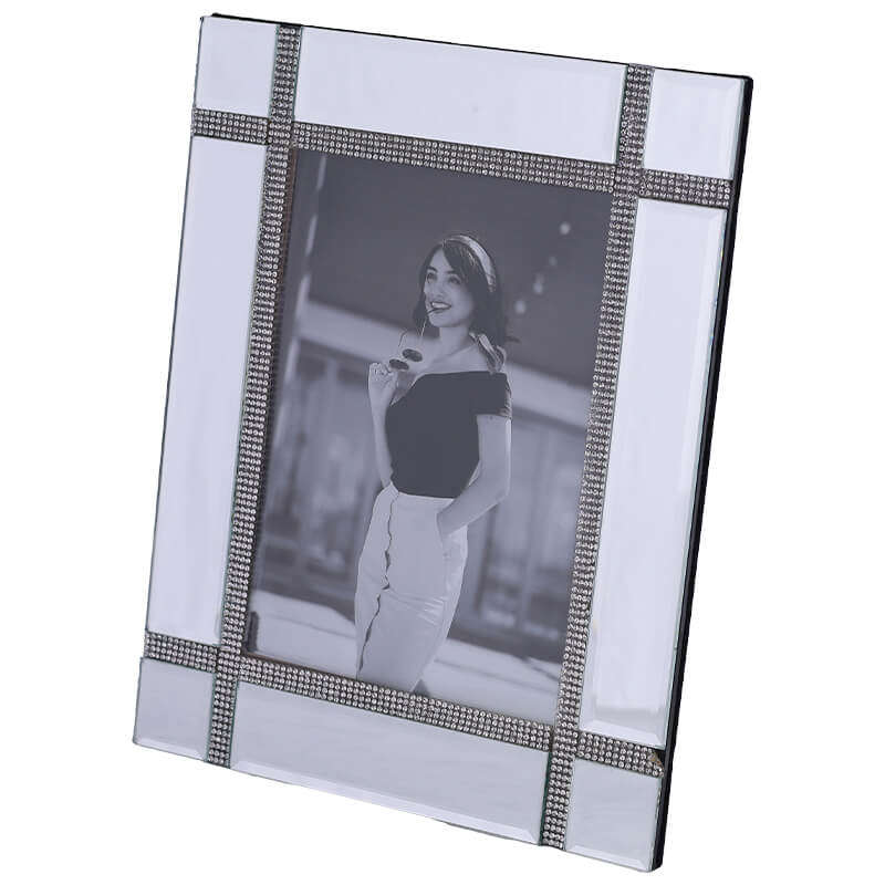 Glam Mirror Photo Frame - Silver