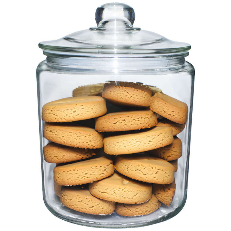 Glass Jar with Silicone Seal Lid