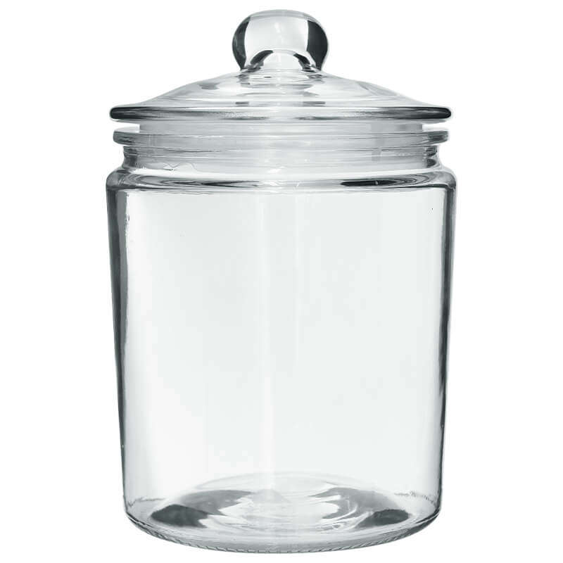 Glass Jar with Silicone Seal Lid