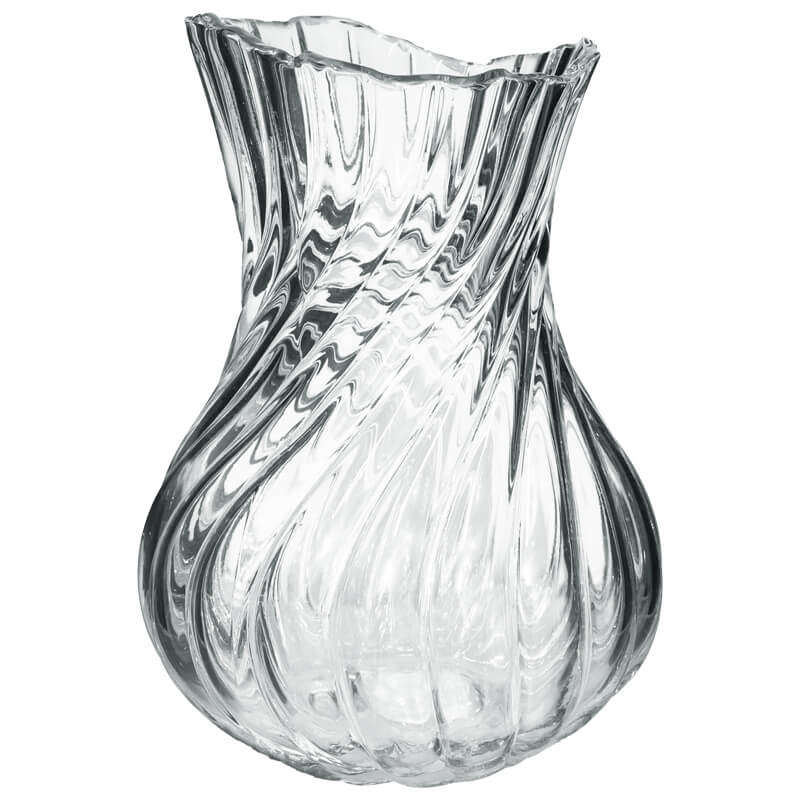 Rio Optic Swirl Glass Vase
