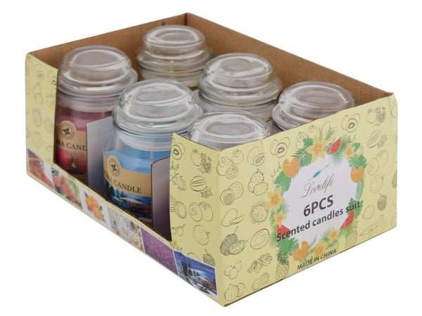 Aroma Scented Candle Set - 6pc