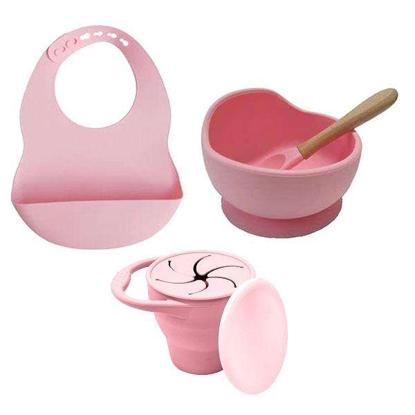 Baby Feeding Silicone 4pc Set