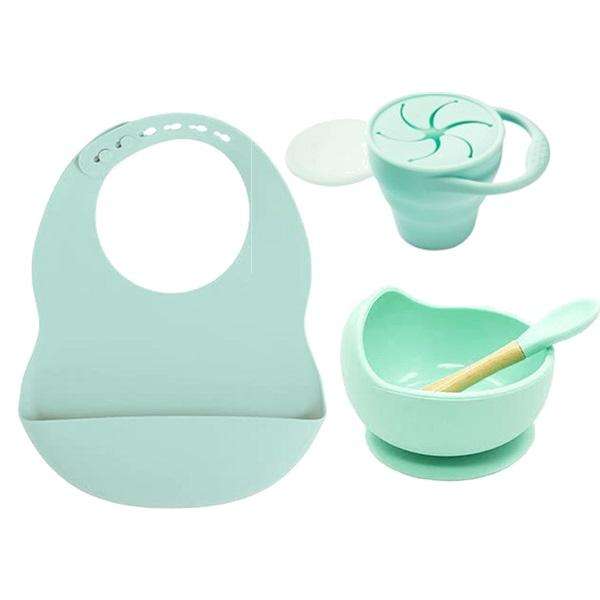 Baby Feeding Silicone 4pc Set