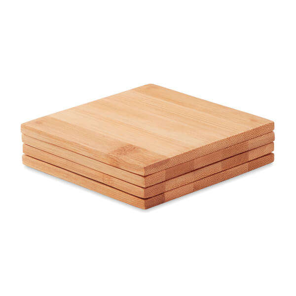Bamboo Coaster Set