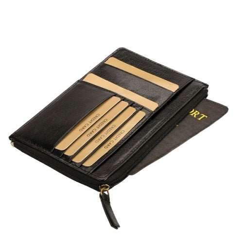 Bon Voyage Genuine Leather Passport Holder