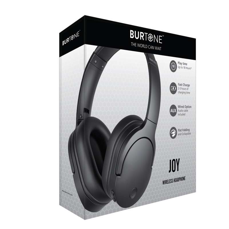Burtone Bluetooth Wireless Joy Foldable Headphones