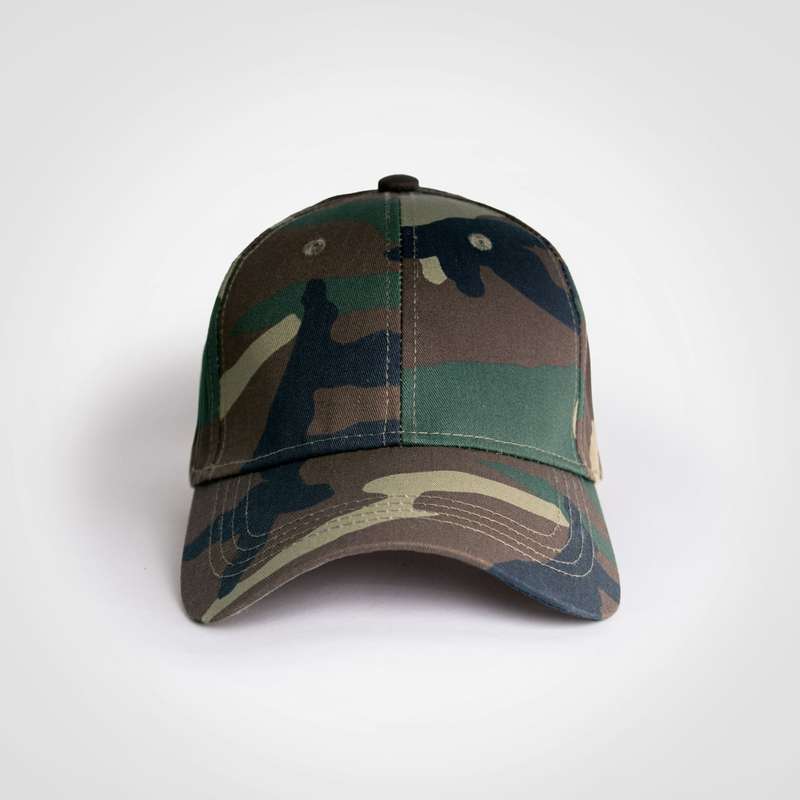 Camo Structured 6 Panel Cap