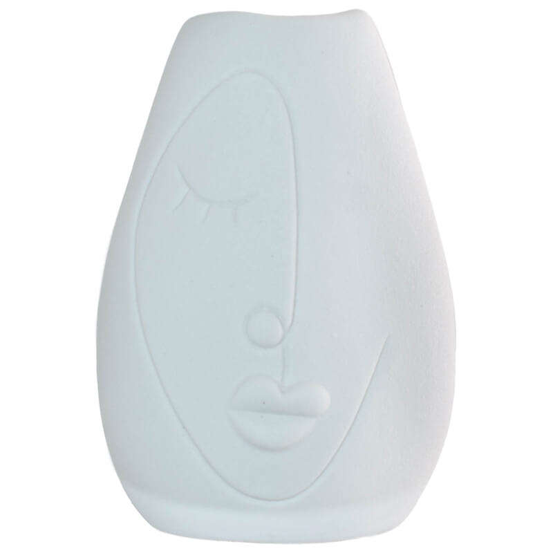 Ceramic Abstract Face Vase