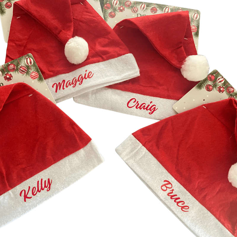 Christmas Felt Hat - Set of 4