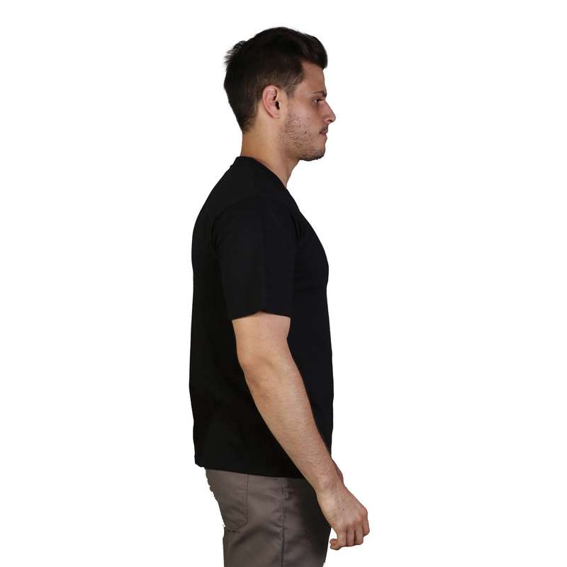 Combed Cotton V-Neck T-Shirt - Mens