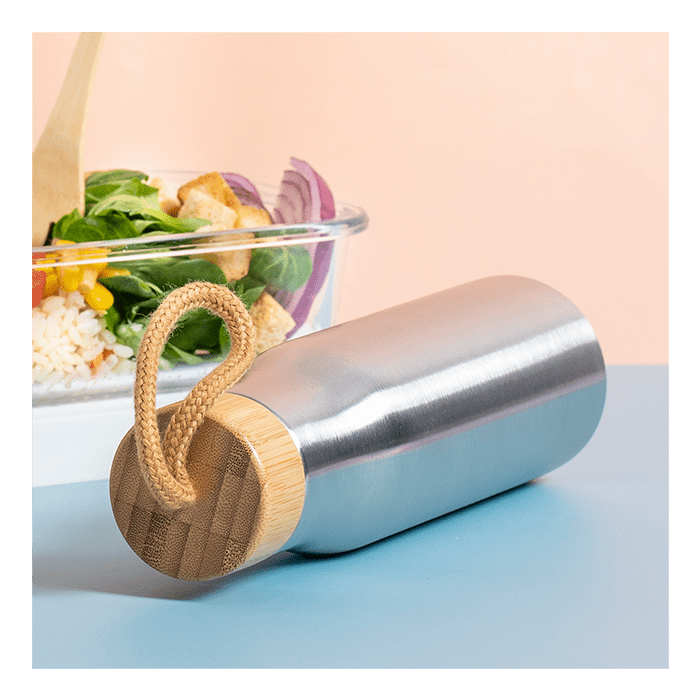 Dropun S/S Bamboo Water Bottle 600ml