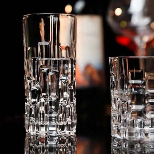 Etna Hi-Ball Crystal Drinking Glasses - Set of 6