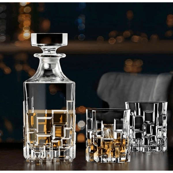 Etna Whiskey Decanter & Glasses - 7pc