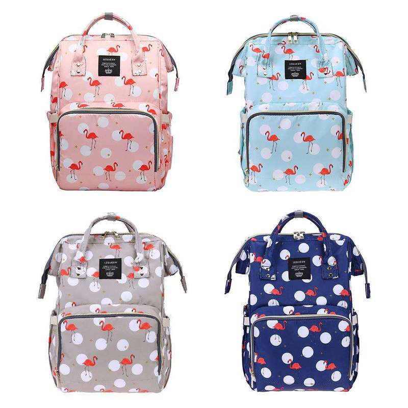 Flamingo Baby Diaper Backpack Bag