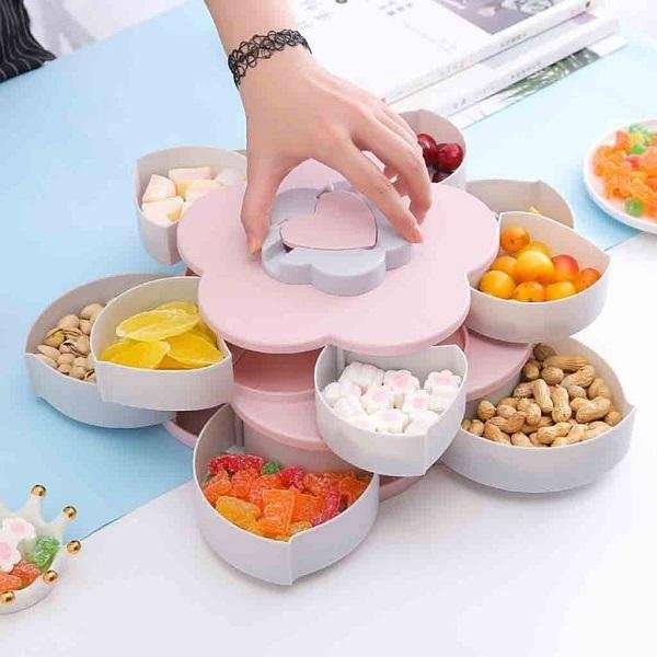 Flower Rotating Candy / Snack Box