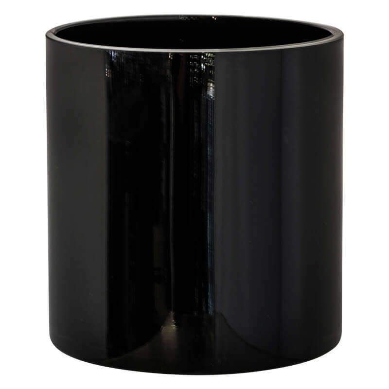 Glass Cylinder Vase - Black