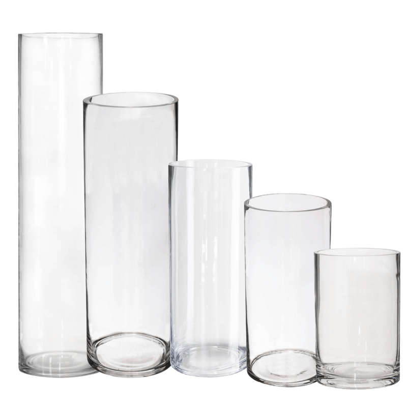 Glass Cylinder Vase - Clear