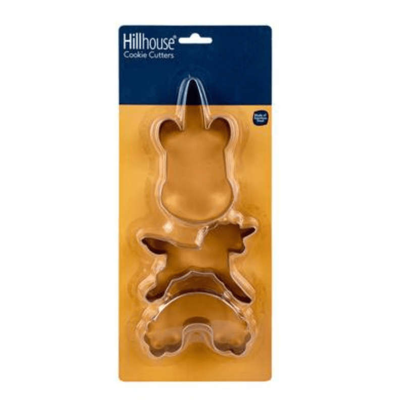 Hillhouse Cookie Cutters - Unicorn 3pc