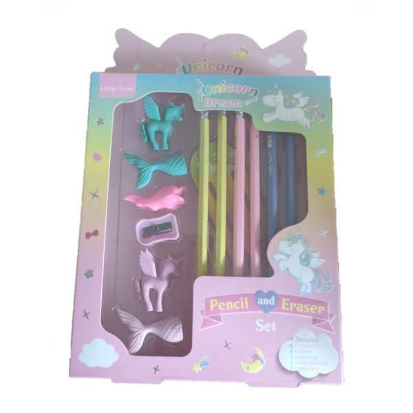 Kids Pencil and Eraser Set