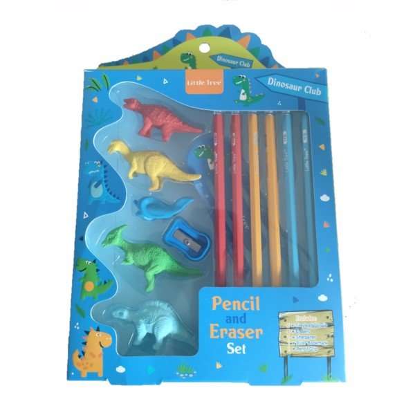 Kids Pencil and Eraser Set